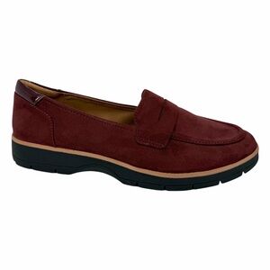 Dr. Scholls Nice Day Lug Sole Loafers California Wine Microfiber Size 9W
